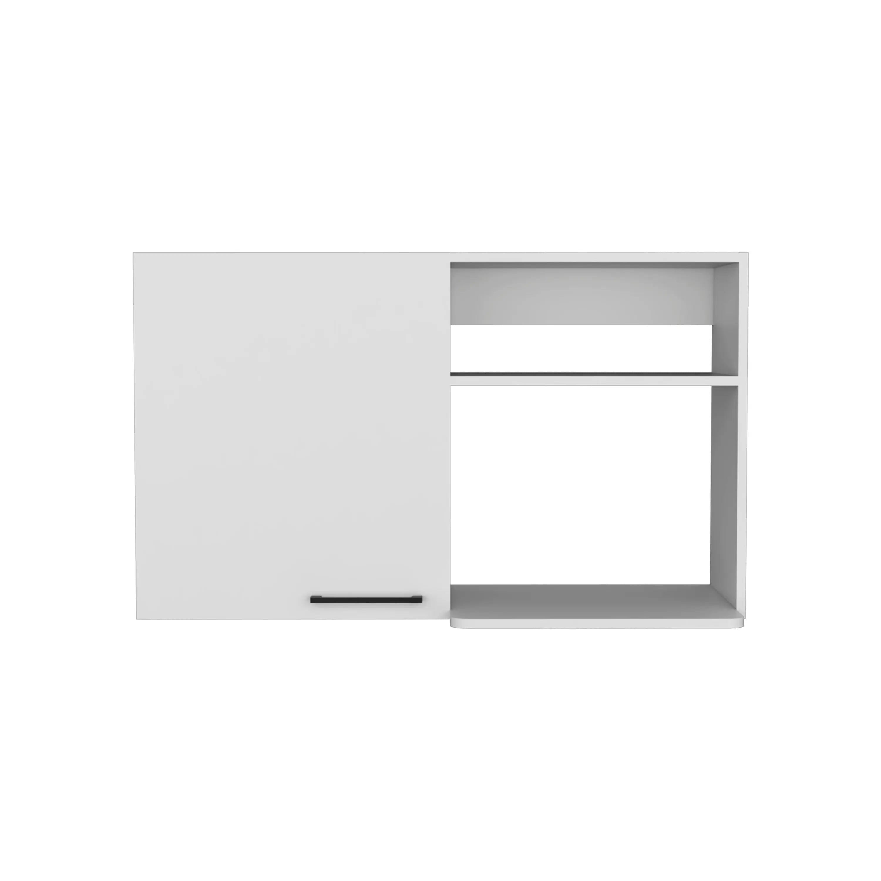 39" White Wood Wall Mounted Accent Cabinet With Single Door Homeroots Kitchen & Dining