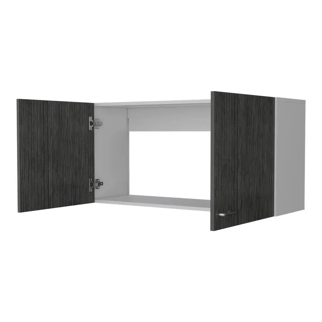 39" White Wood Wall mounted Accent Cabinet Homeroots Kitchen & Dining