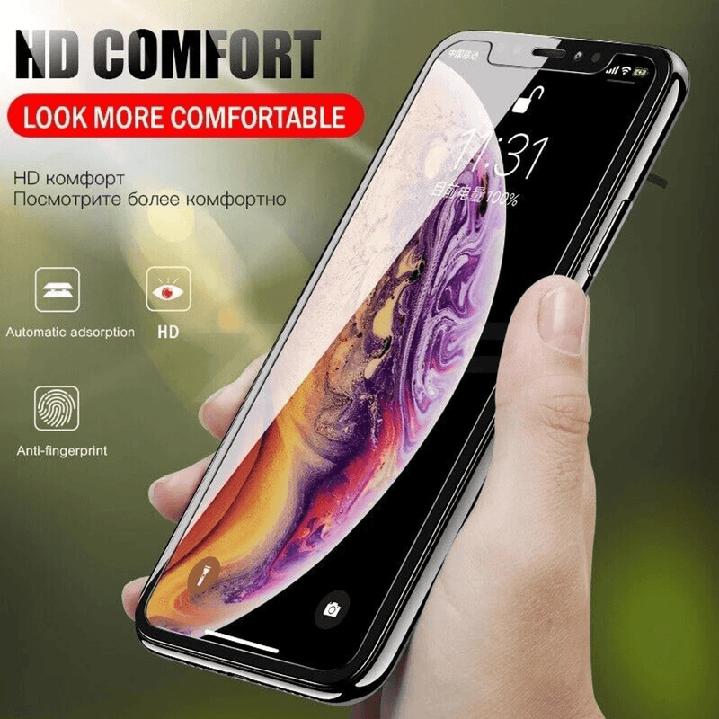 3Pcs Screen Protector Tempered Glass For iPhone XS Max Anti-Scratch Bubble Free Indoor Outdoor