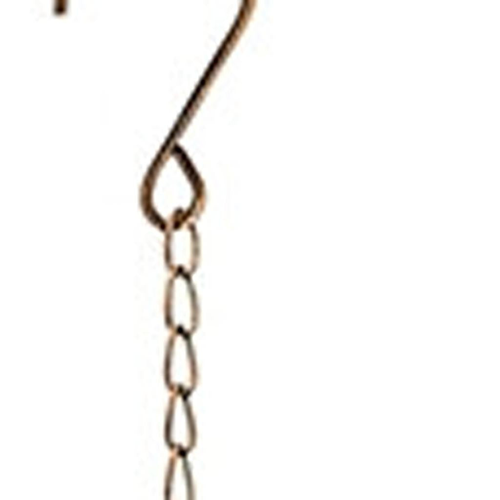 3" Copper Iron Rain Chain Homeroots Outdoor