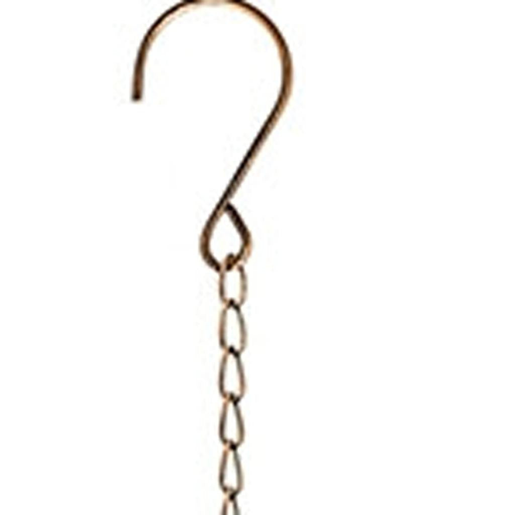 3" Copper Iron Rain Chain Homeroots Outdoor