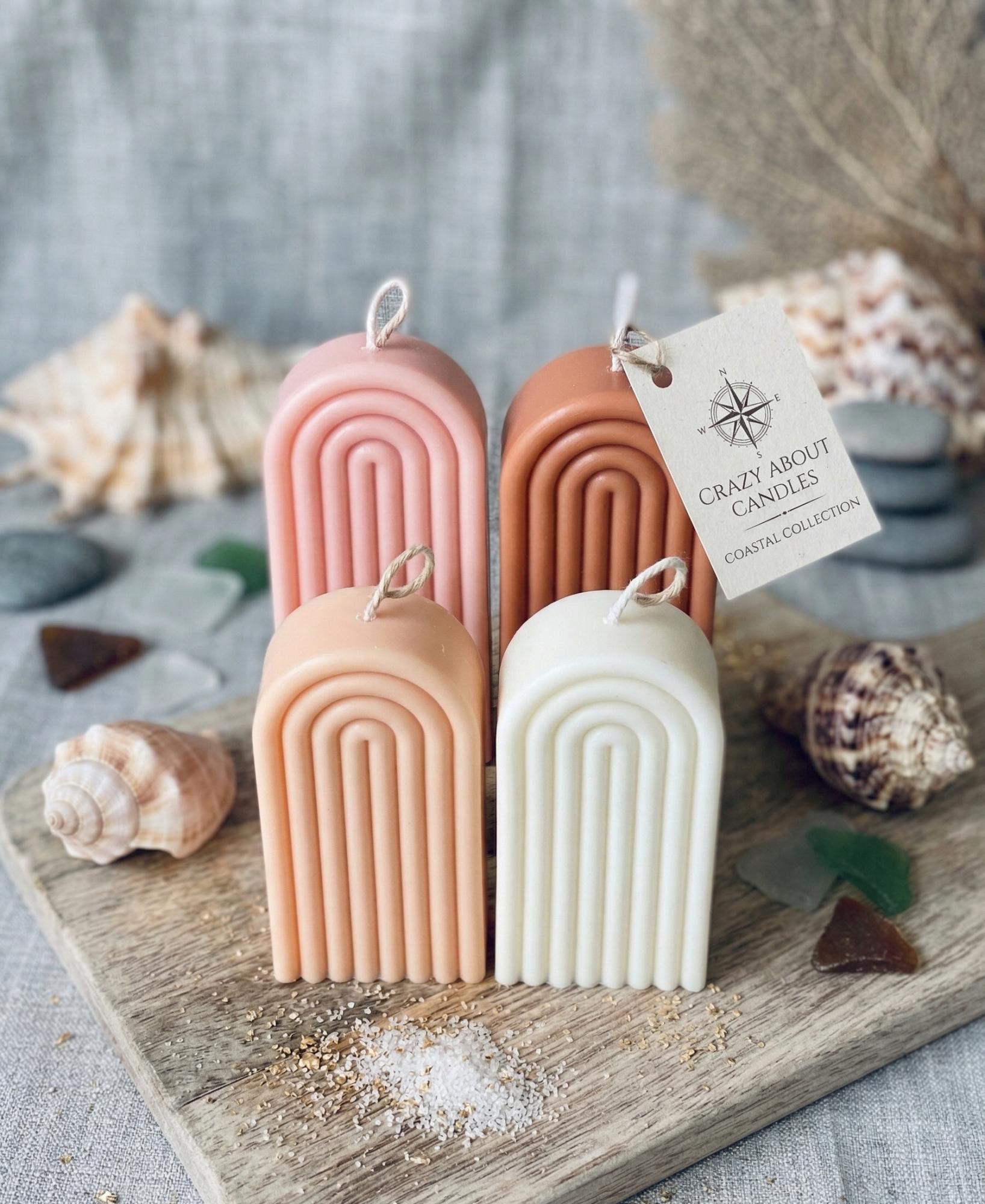 3" Dusty Rose French Market Scented Candle Homeroots Home Decor