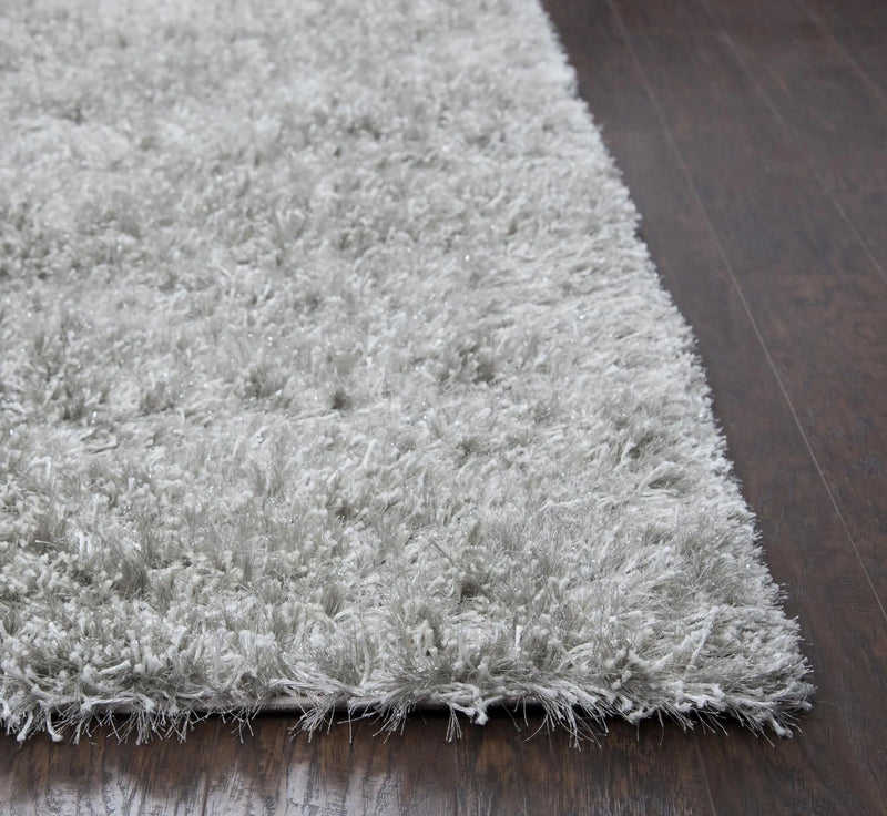 3' Light Gray And Silver Hand Tufted Round Rug Homeroots Home Decor