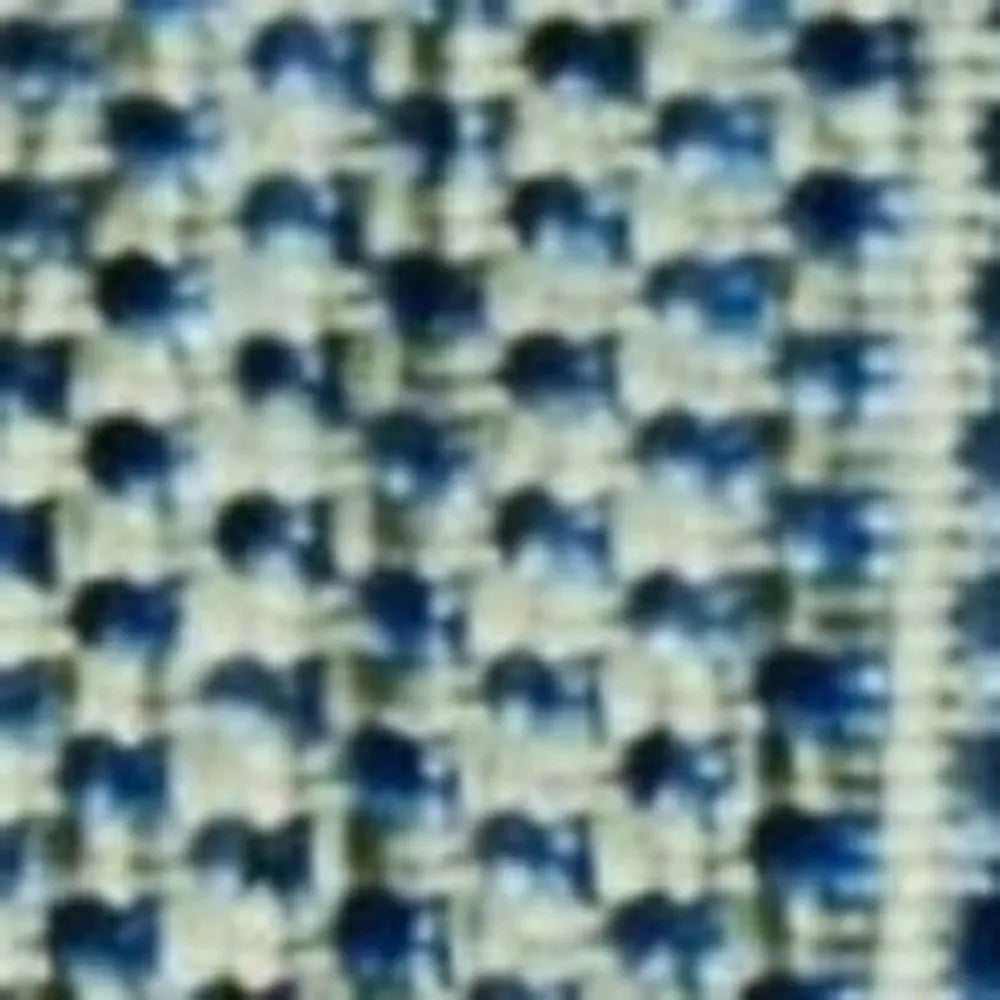 3' X 4' Blue And Green Striped Indoor Outdoor Area Rug Homeroots Outdoor