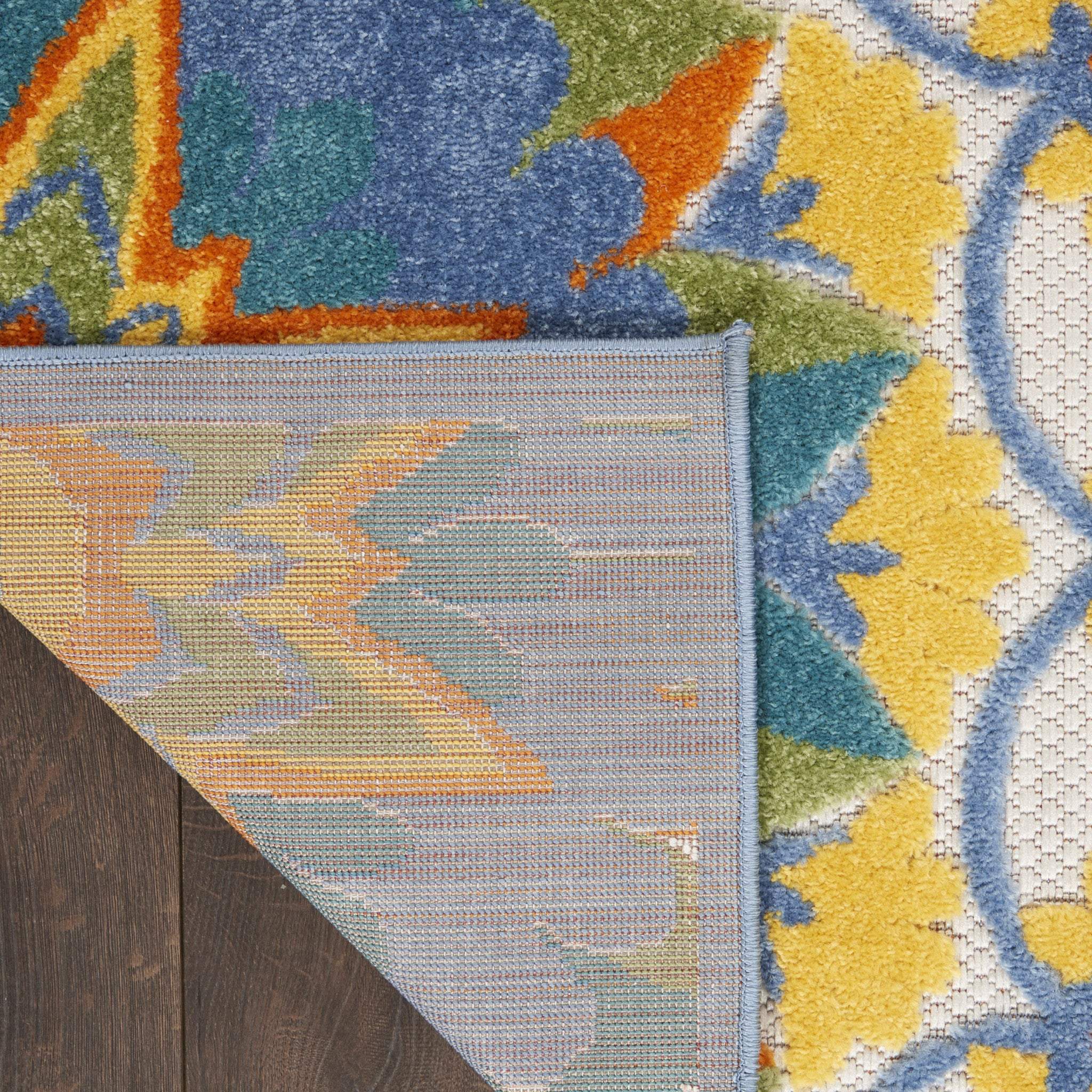 3' X 4' Yellow And Ivory Indoor Outdoor Area Rug - GreatEagleInc
