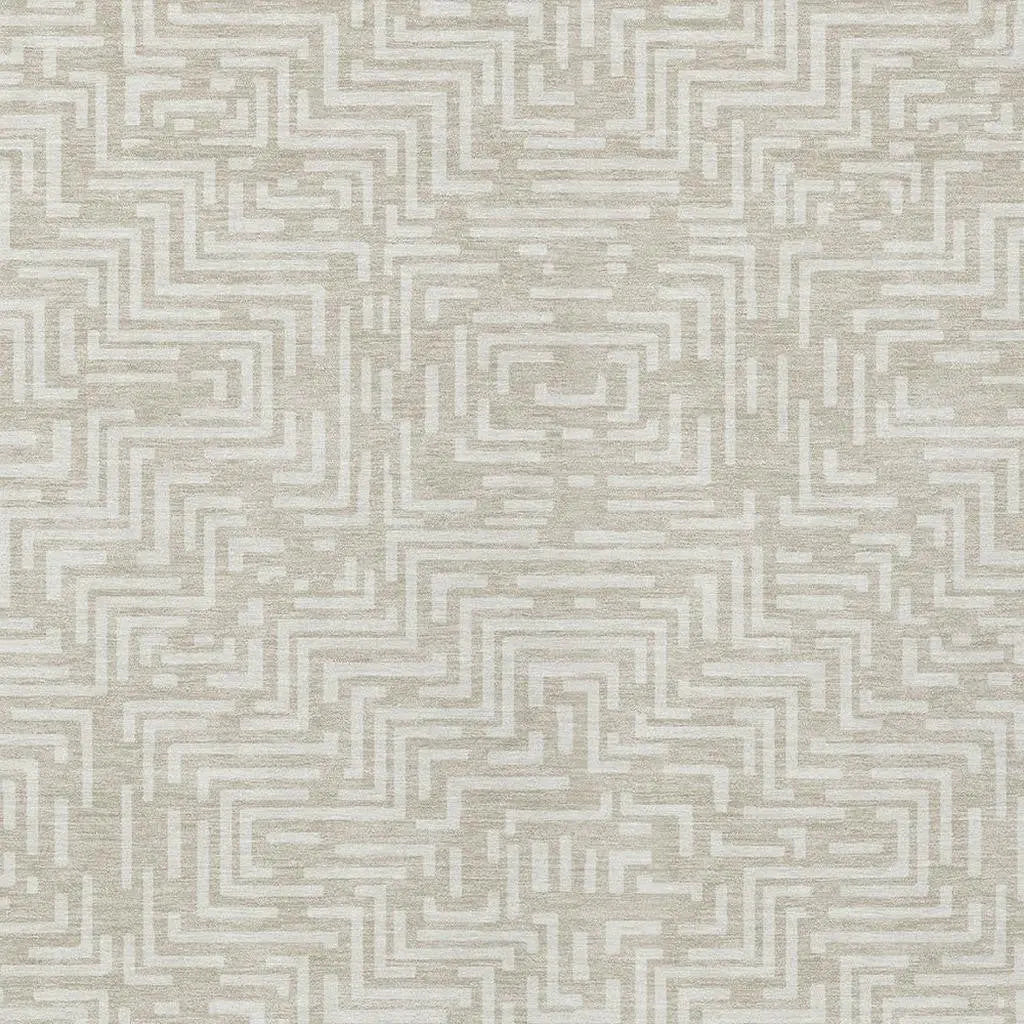 3' X 5' Beige And Blue Geometric Washable Indoor Outdoor Area Rug Homeroots Outdoor