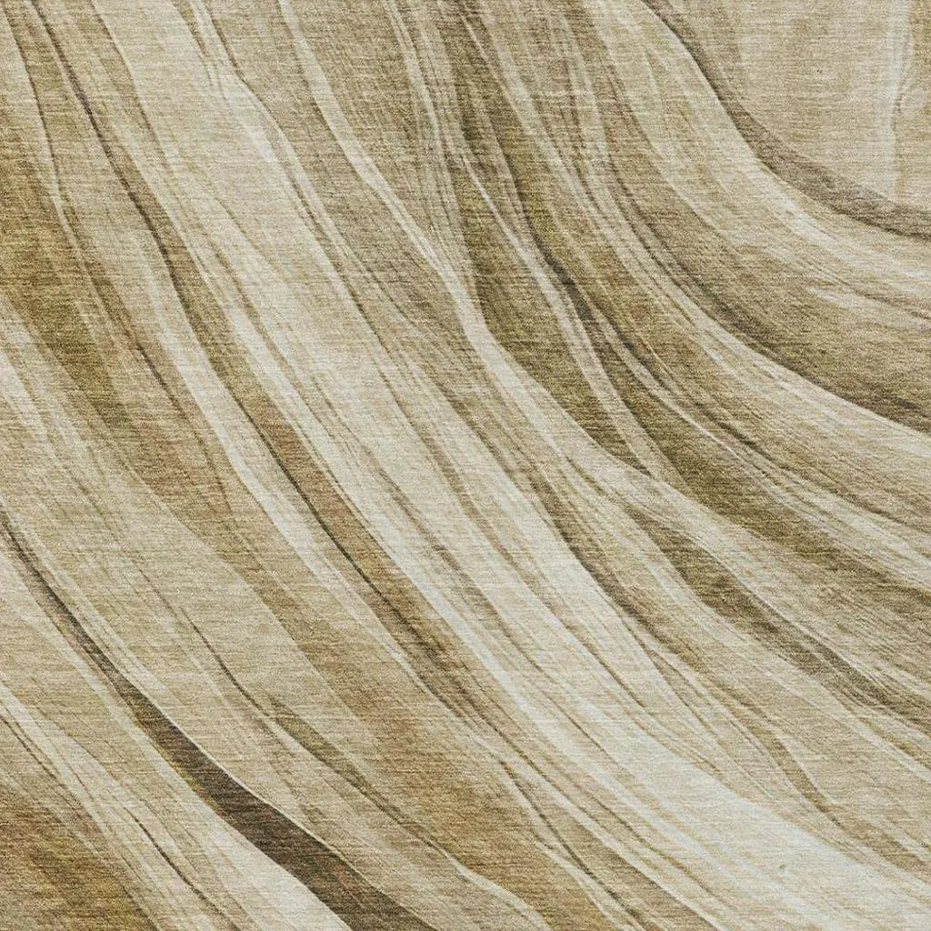 3' X 5' Beige And Brown Abstract Washable Indoor Outdoor Area Rug Homeroots Outdoor