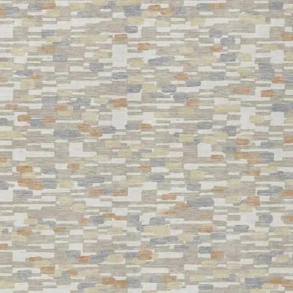 3' X 5' Beige And Brown Geometric Washable Indoor Outdoor Area Rug Homeroots Outdoor
