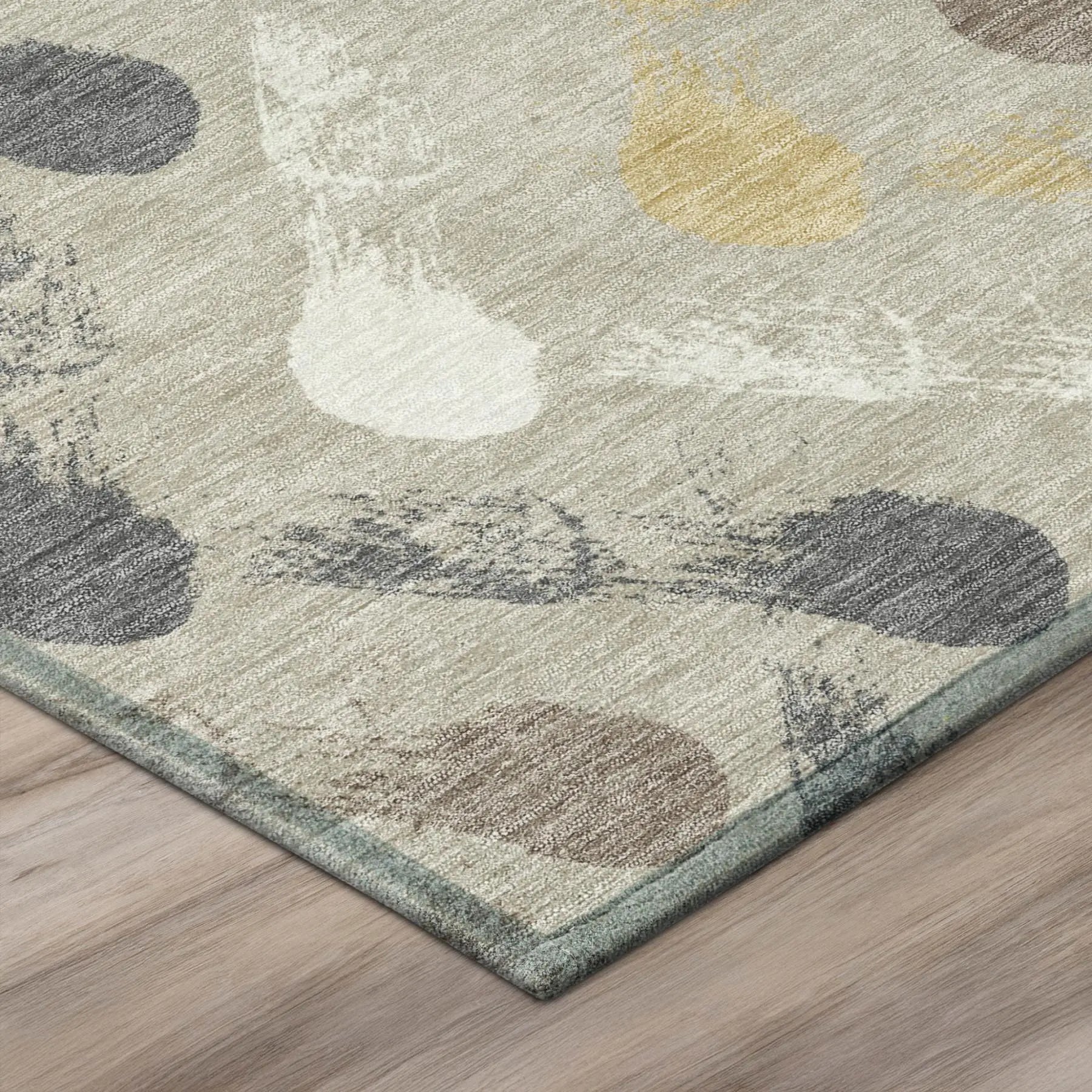 3' X 5' Beige And Brown Geometric Washable Indoor Outdoor Area Rug Homeroots Outdoor