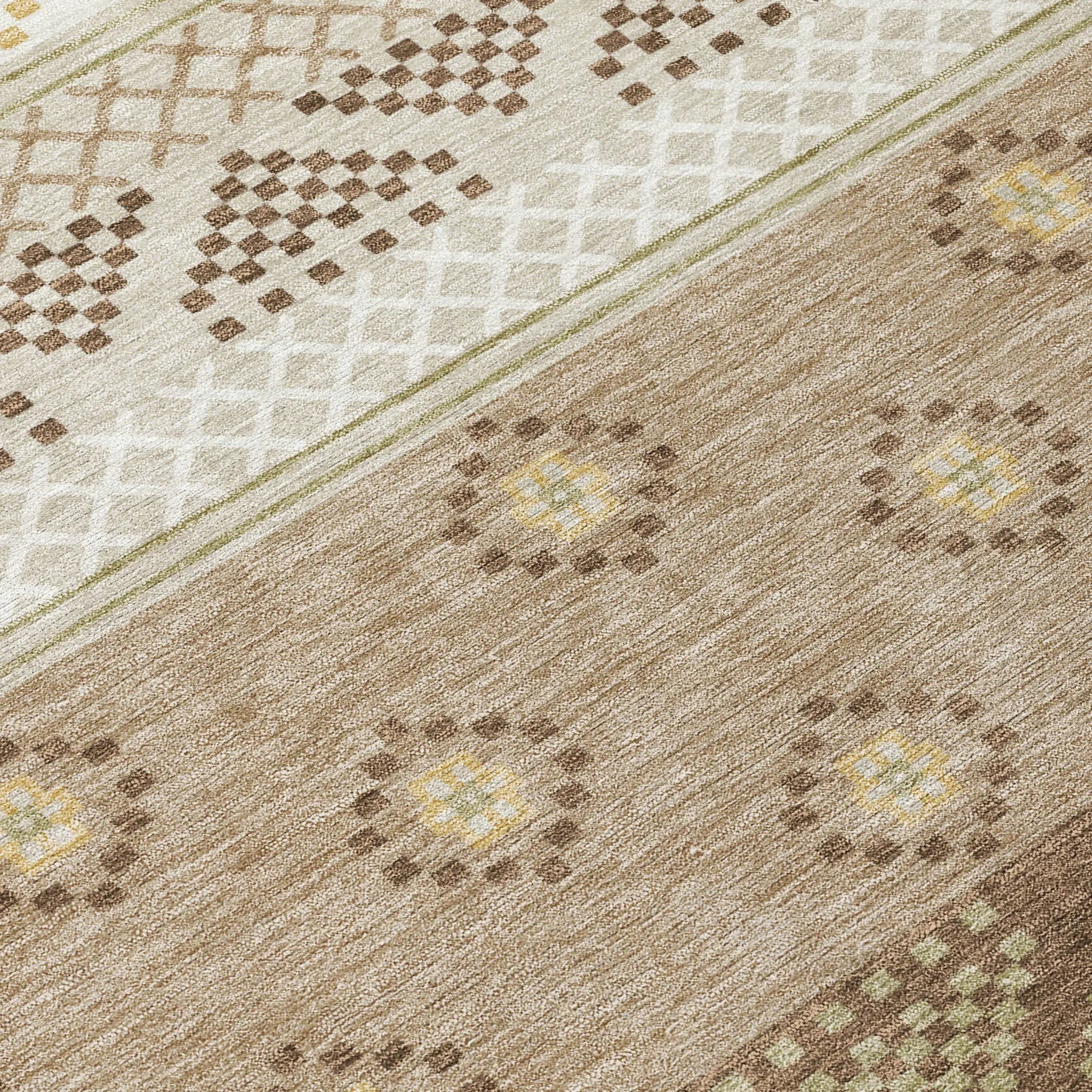 3' X 5' Beige And Brown Striped Washable Indoor Outdoor Area Rug Homeroots Outdoor