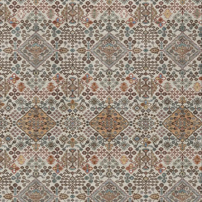 3' X 5' Beige And Copper Geometric Washable Indoor Outdoor Area Rug Homeroots Outdoor
