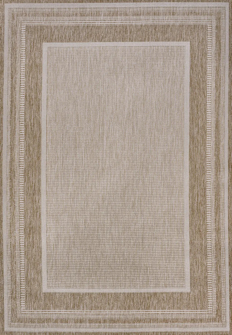 3' X 5' Beige And Cream Indoor Outdoor Area Rug - GreatEagleInc