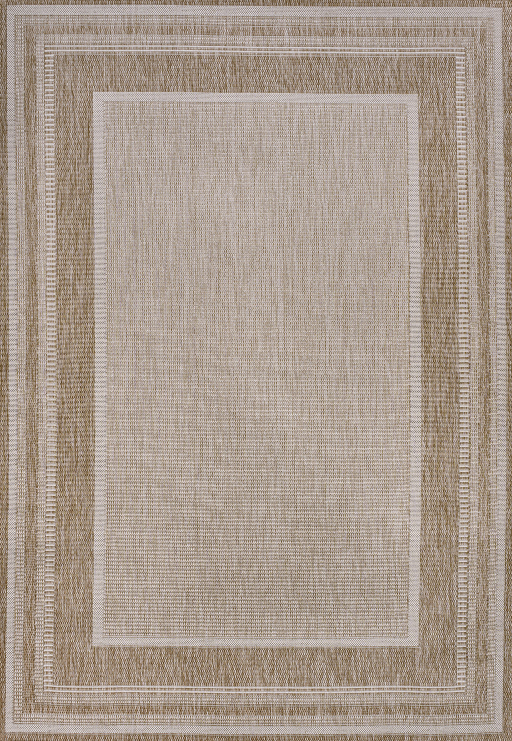 3' X 5' Beige And Cream Indoor Outdoor Area Rug - GreatEagleInc