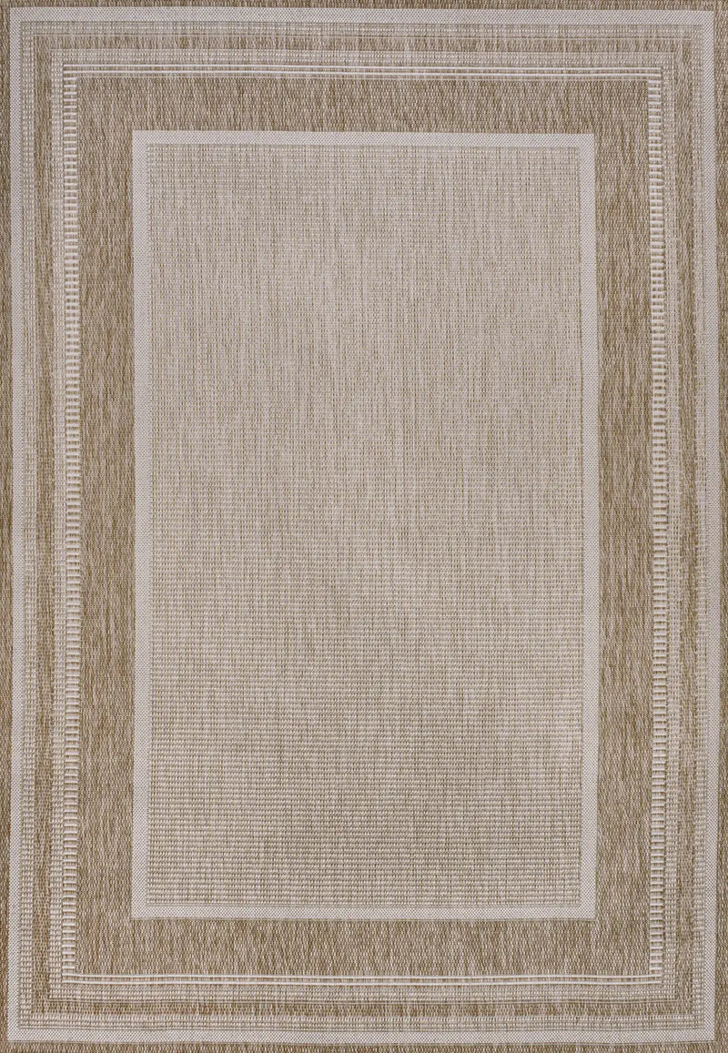 3' X 5' Beige And Cream Indoor Outdoor Area Rug - GreatEagleInc