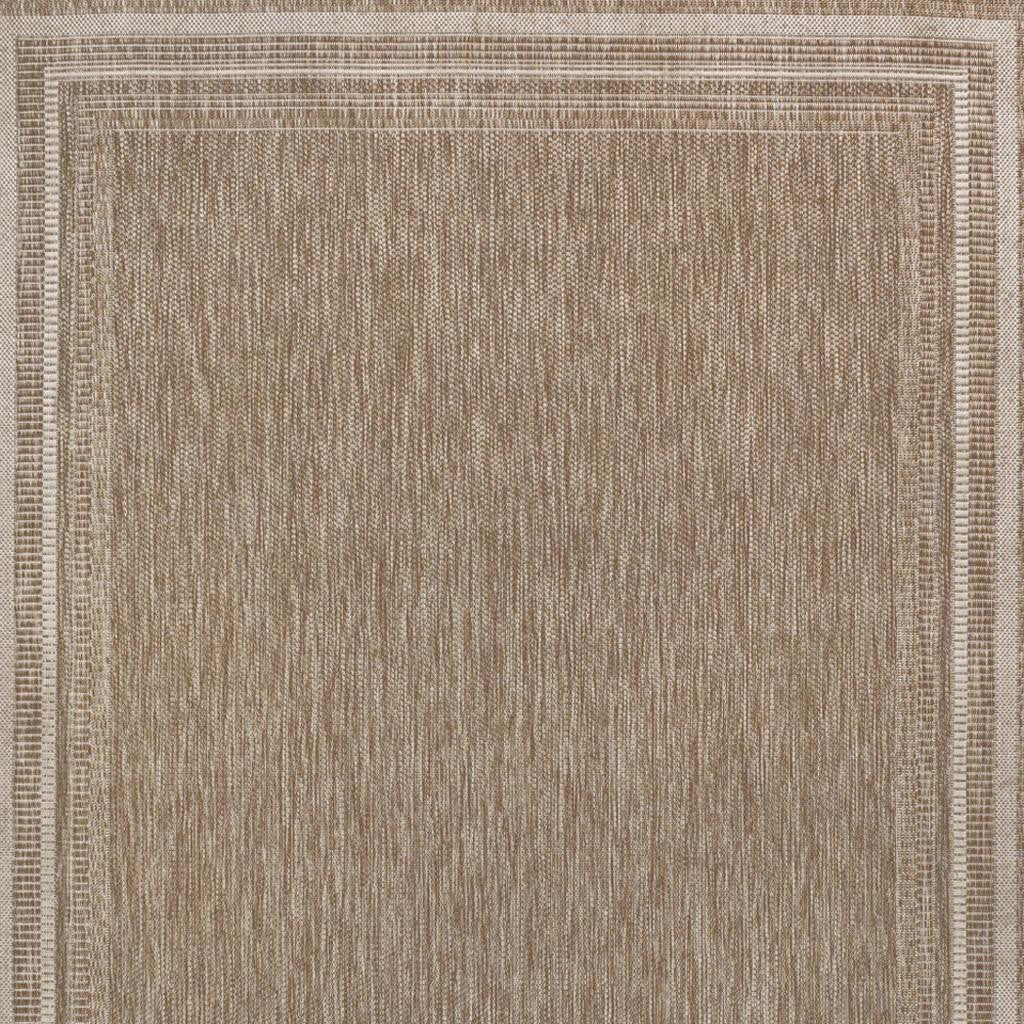 3' X 5' Beige And Cream Indoor Outdoor Area Rug - GreatEagleInc