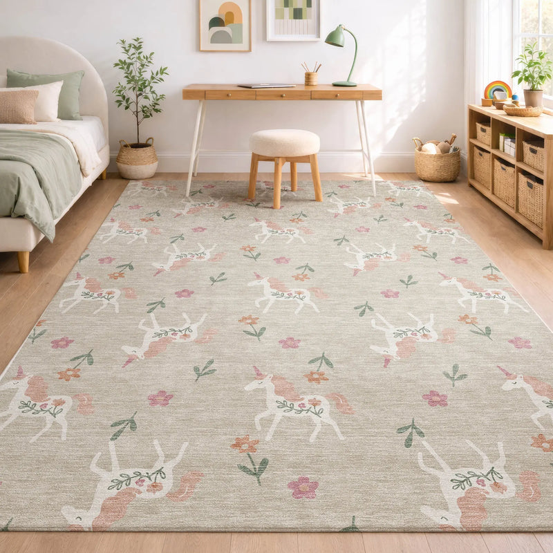 3' X 5' Beige And Gray Floral Washable Indoor Outdoor Area Rug Homeroots Outdoor
