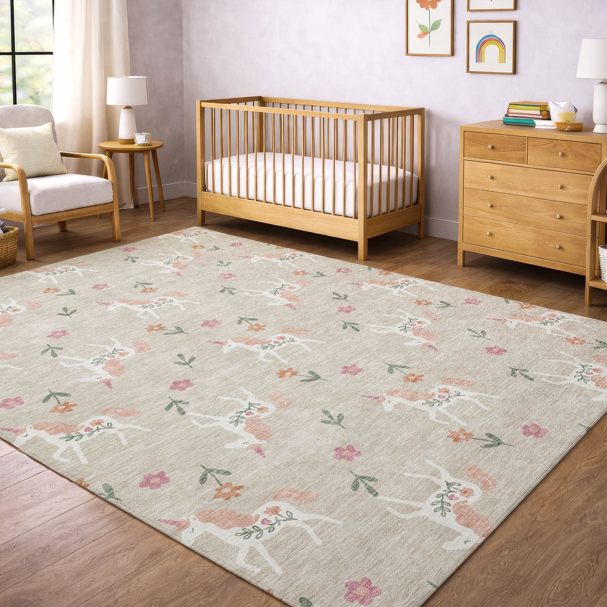 3' X 5' Beige And Gray Floral Washable Indoor Outdoor Area Rug Homeroots Outdoor