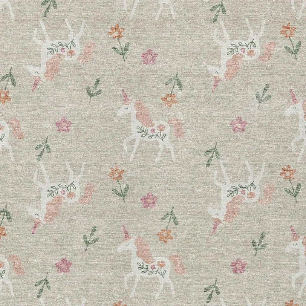 3' X 5' Beige And Gray Floral Washable Indoor Outdoor Area Rug Homeroots Outdoor