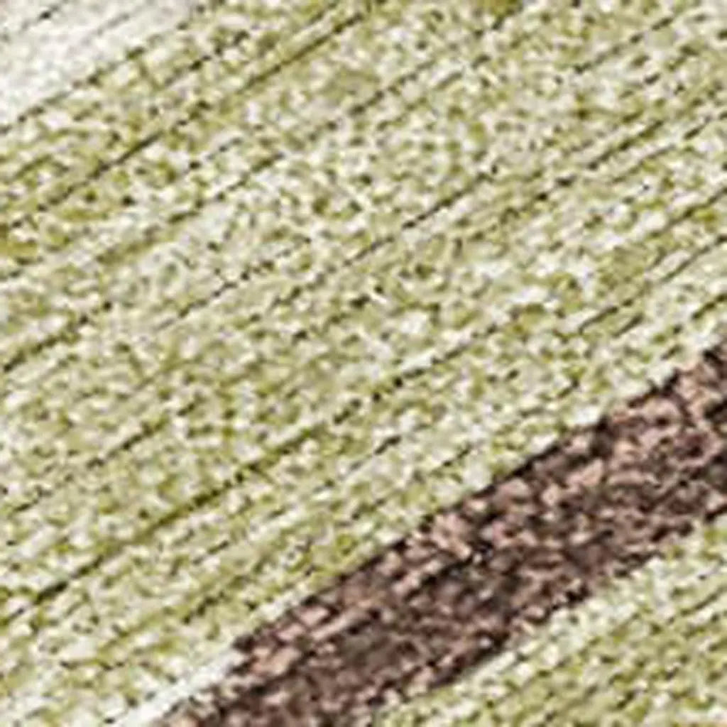 3' X 5' Beige And Green Tribal Washable Indoor Outdoor Area Rug Homeroots Outdoor