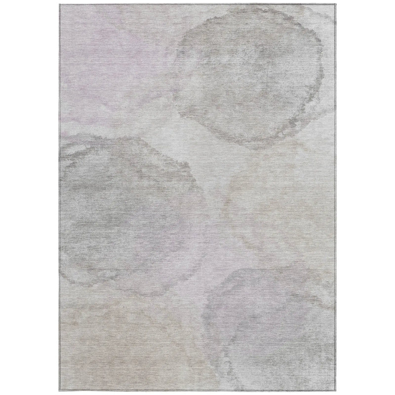 3' X 5' Beige And Ivory Abstract Washable Indoor Outdoor Area Rug Homeroots Outdoor