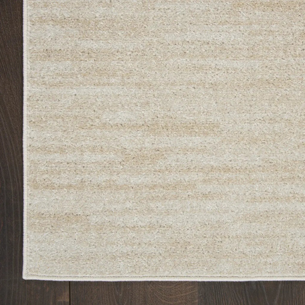 3' X 5' Beige And Ivory Indoor Outdoor Area Rug - GreatEagleInc