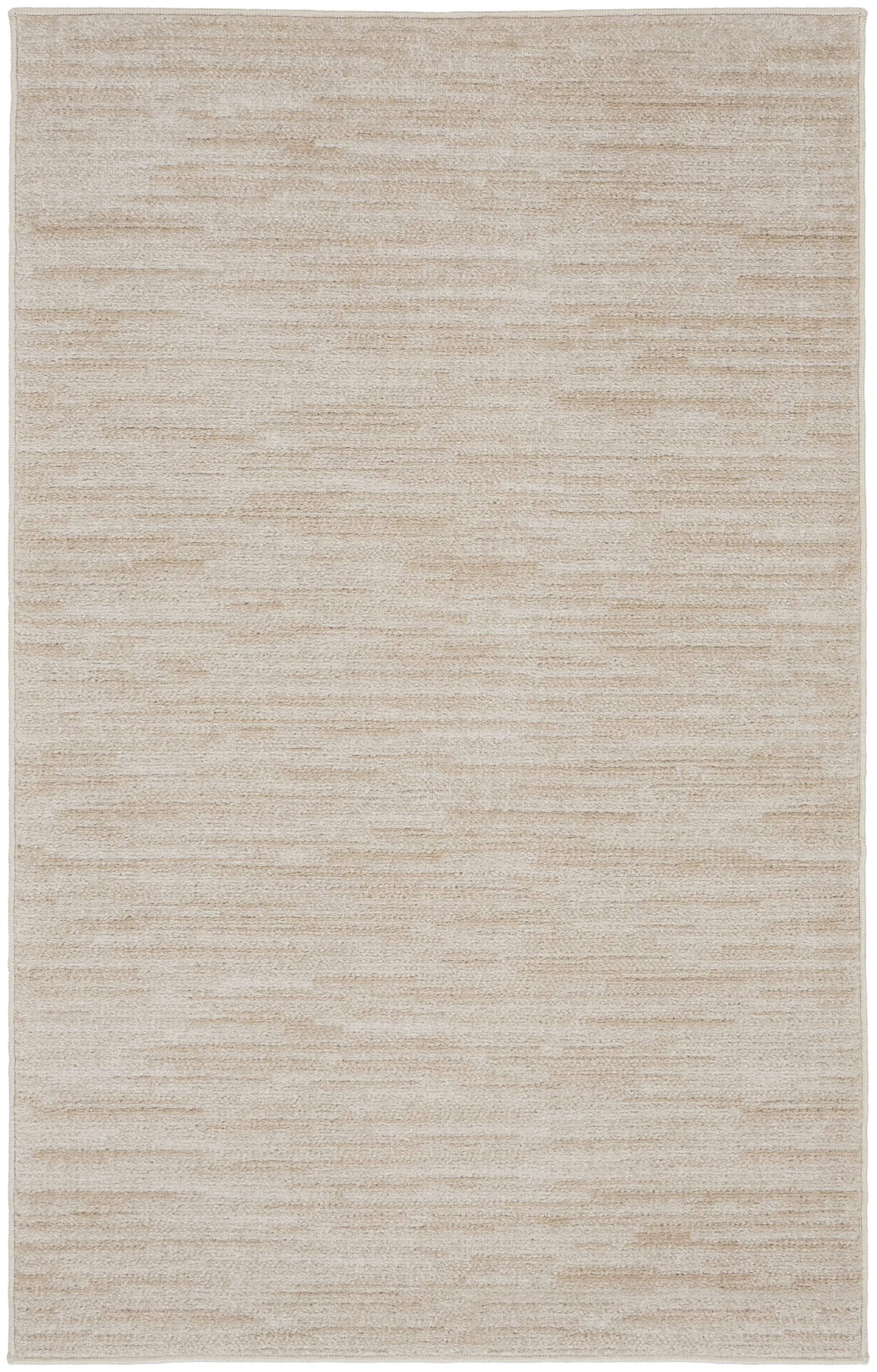 3' X 5' Beige And Ivory Indoor Outdoor Area Rug - GreatEagleInc
