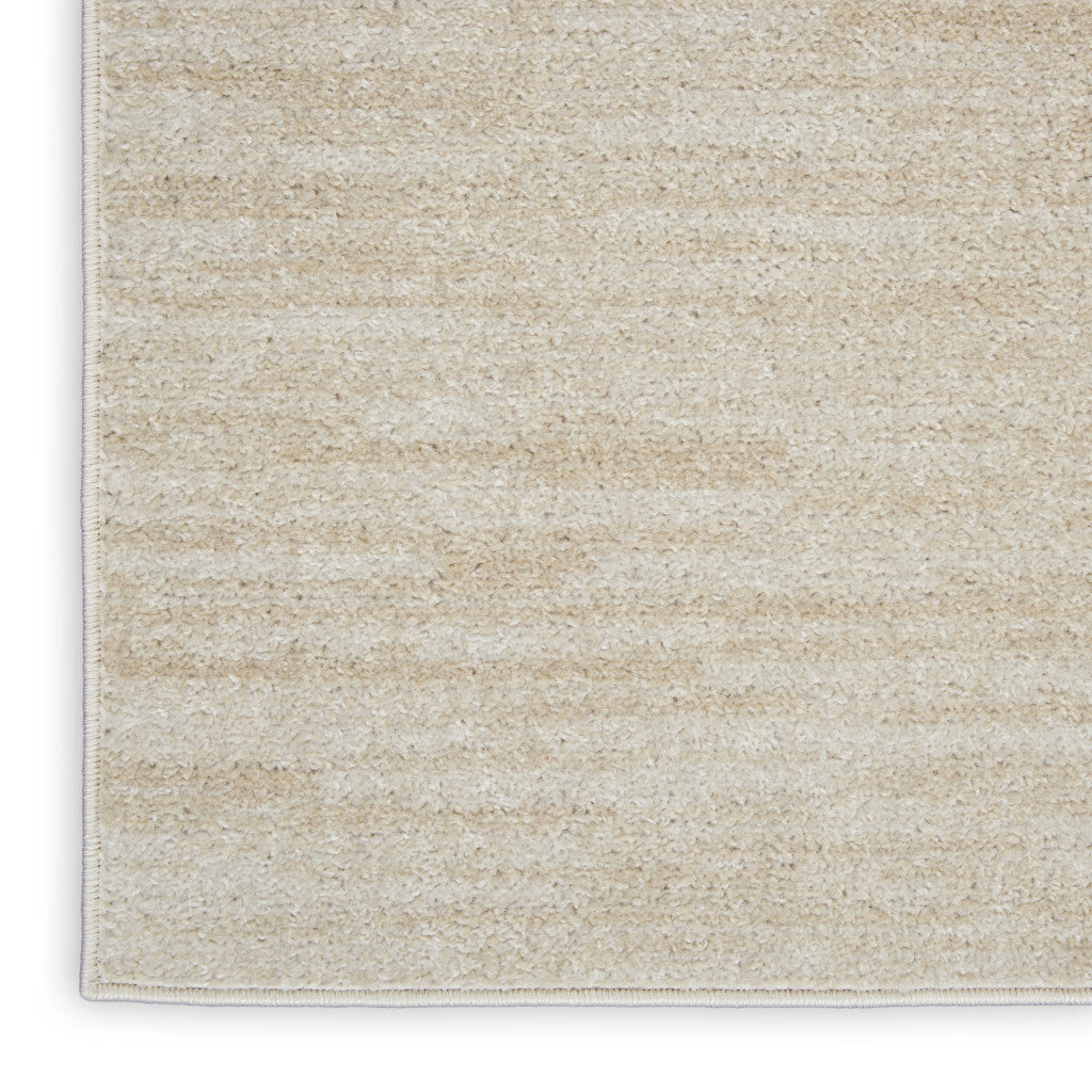 3' X 5' Beige And Ivory Indoor Outdoor Area Rug - GreatEagleInc