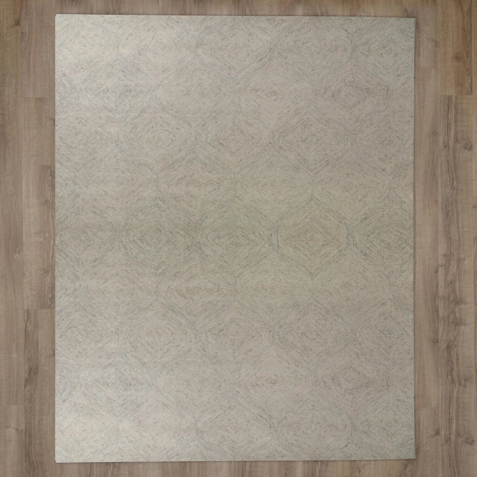 3' X 5' Beige And White Wool Geometric Hand Tufted Area Rug Homeroots Home Decor