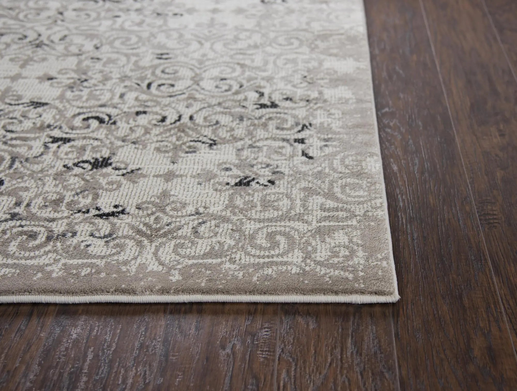3' X 5' Beige Taupe Gray And Black Oriental Area Rug Homeroots Home Decor