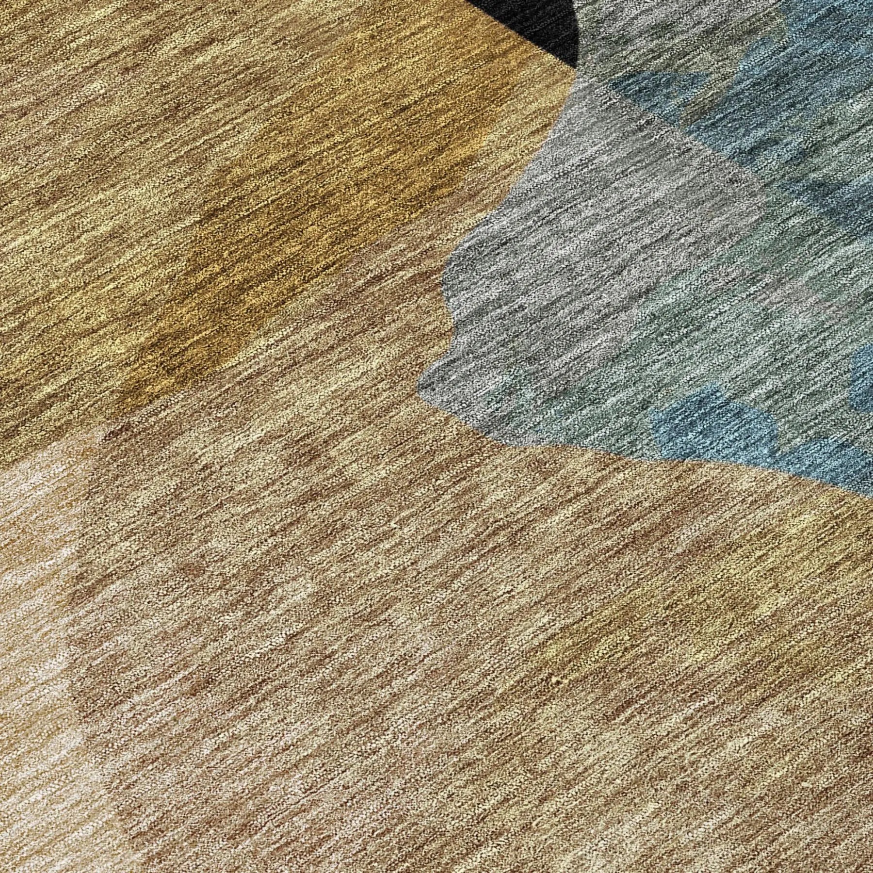 3' X 5' Black And Brown Abstract Washable Indoor Outdoor Area Rug Homeroots Outdoor