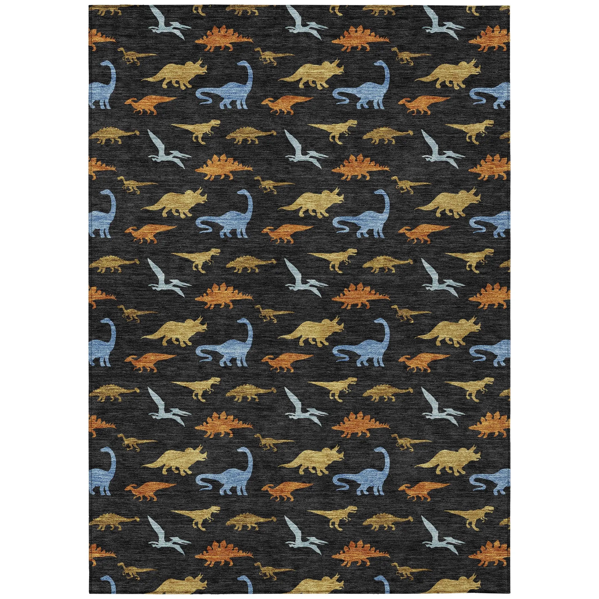 3' X 5' Black And Chocolate Geometric Washable Indoor Outdoor Area Rug Homeroots Outdoor