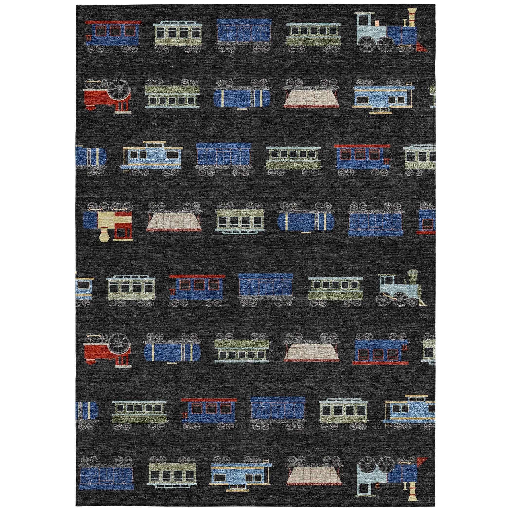 3' X 5' Black And Graphite Abstract Washable Indoor Outdoor Area Rug Homeroots Outdoor