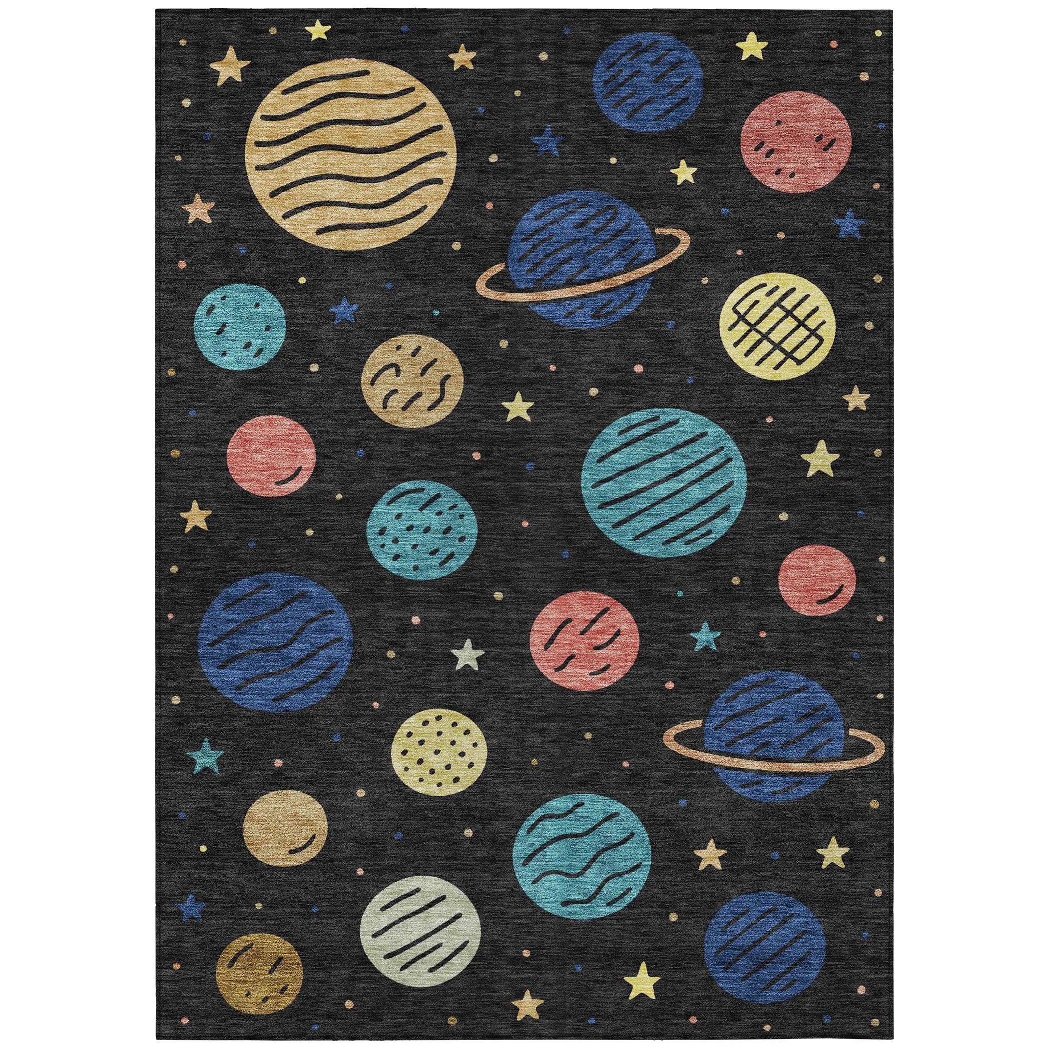 3' X 5' Black And Navy Blue Floral Washable Indoor Outdoor Area Rug Homeroots Outdoor