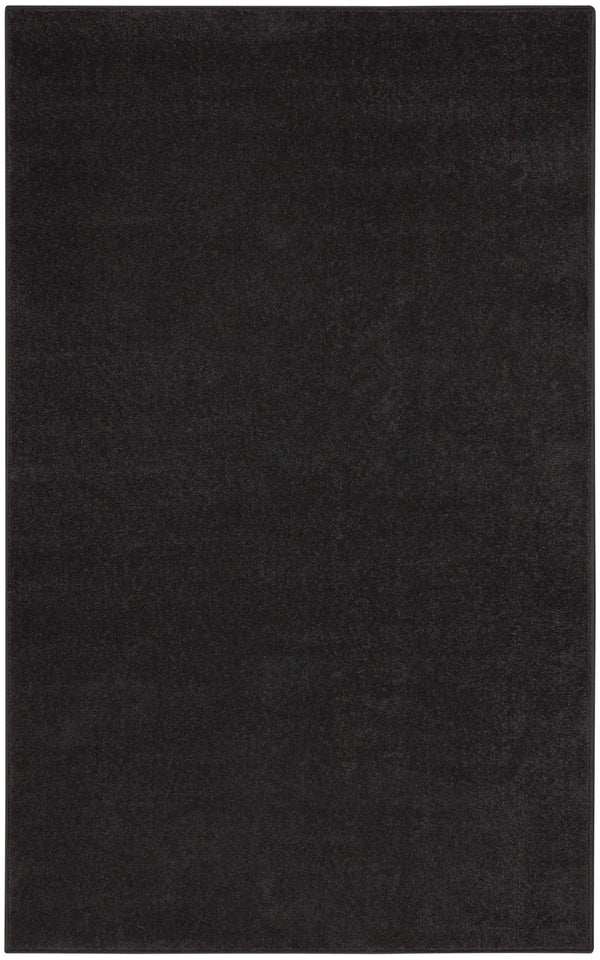 3' X 5' Black Stain Resistant Indoor Outdoor Area Rug - GreatEagleInc
