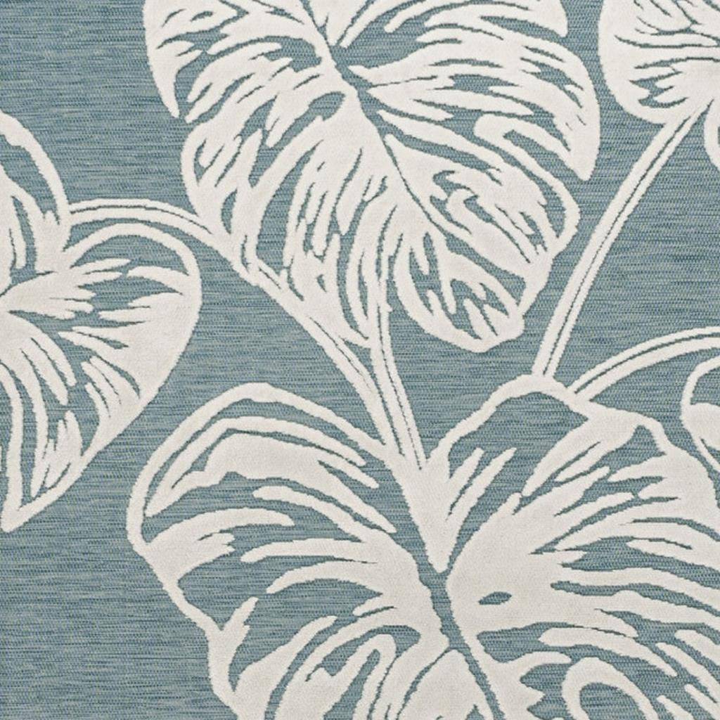 3' X 5' Blue And Ivory Floral Indoor Outdoor Area Rug - GreatEagleInc