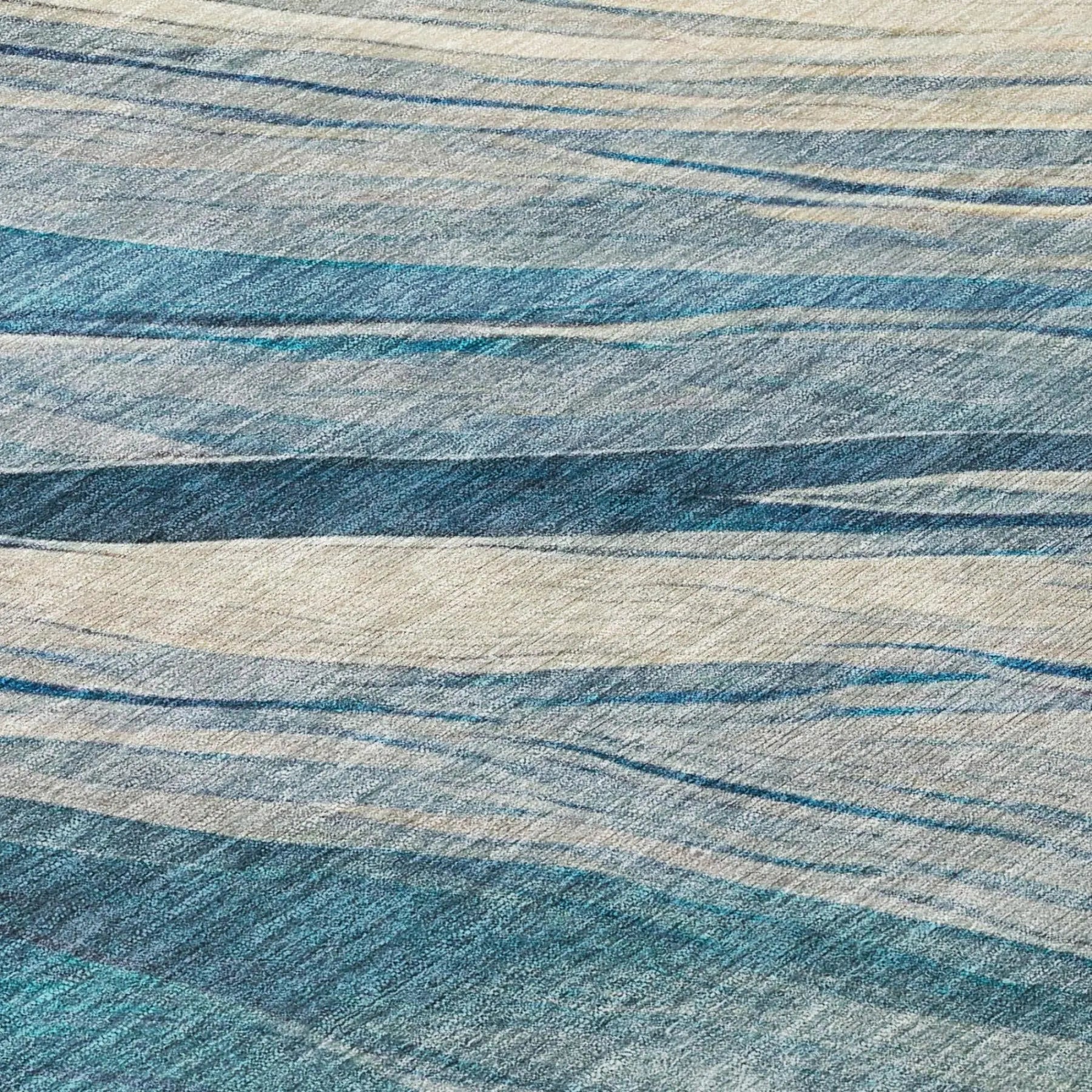 3' X 5' Blue And Silver Abstract Washable Indoor Outdoor Area Rug Homeroots Outdoor