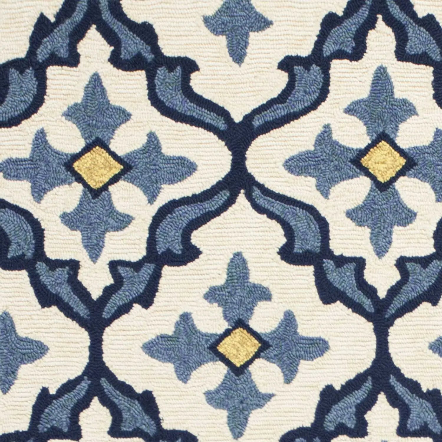 3' X 5' Blue Moroccan Handmade Indoor Outdoor Area Rug Homeroots Outdoor