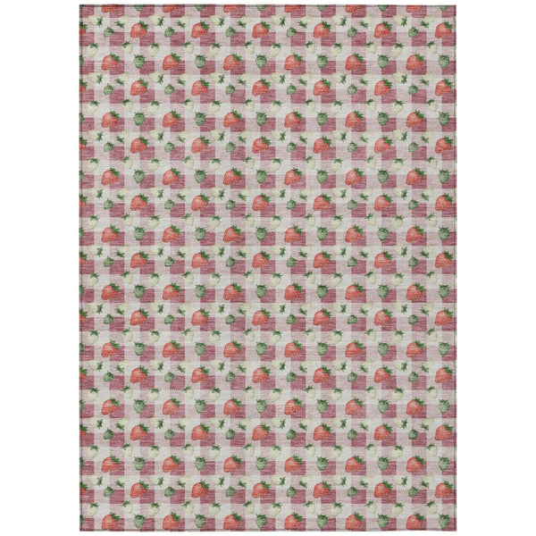 3' X 5' Blush And Pink Floral Washable Indoor Outdoor Area Rug Homeroots Outdoor