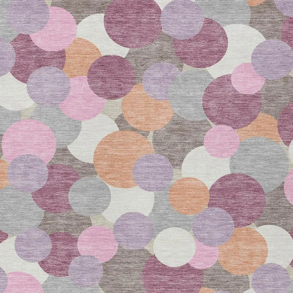 3' X 5' Blush And Pink Geometric Washable Indoor Outdoor Area Rug Homeroots Outdoor