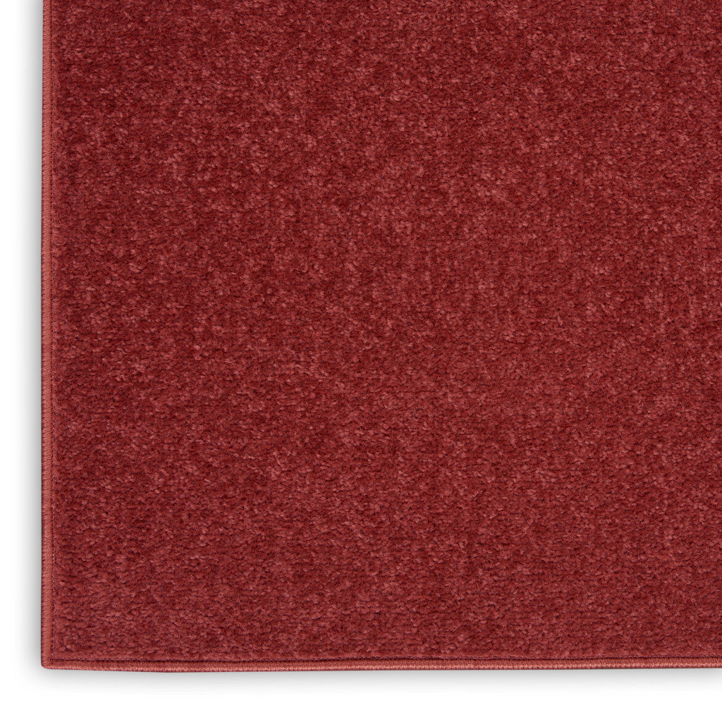 3' X 5' Brick Red Non Skid Indoor Outdoor Area Rug - GreatEagleInc