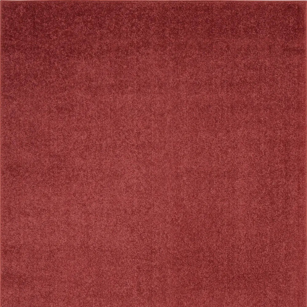 3' X 5' Brick Red Non Skid Indoor Outdoor Area Rug - GreatEagleInc
