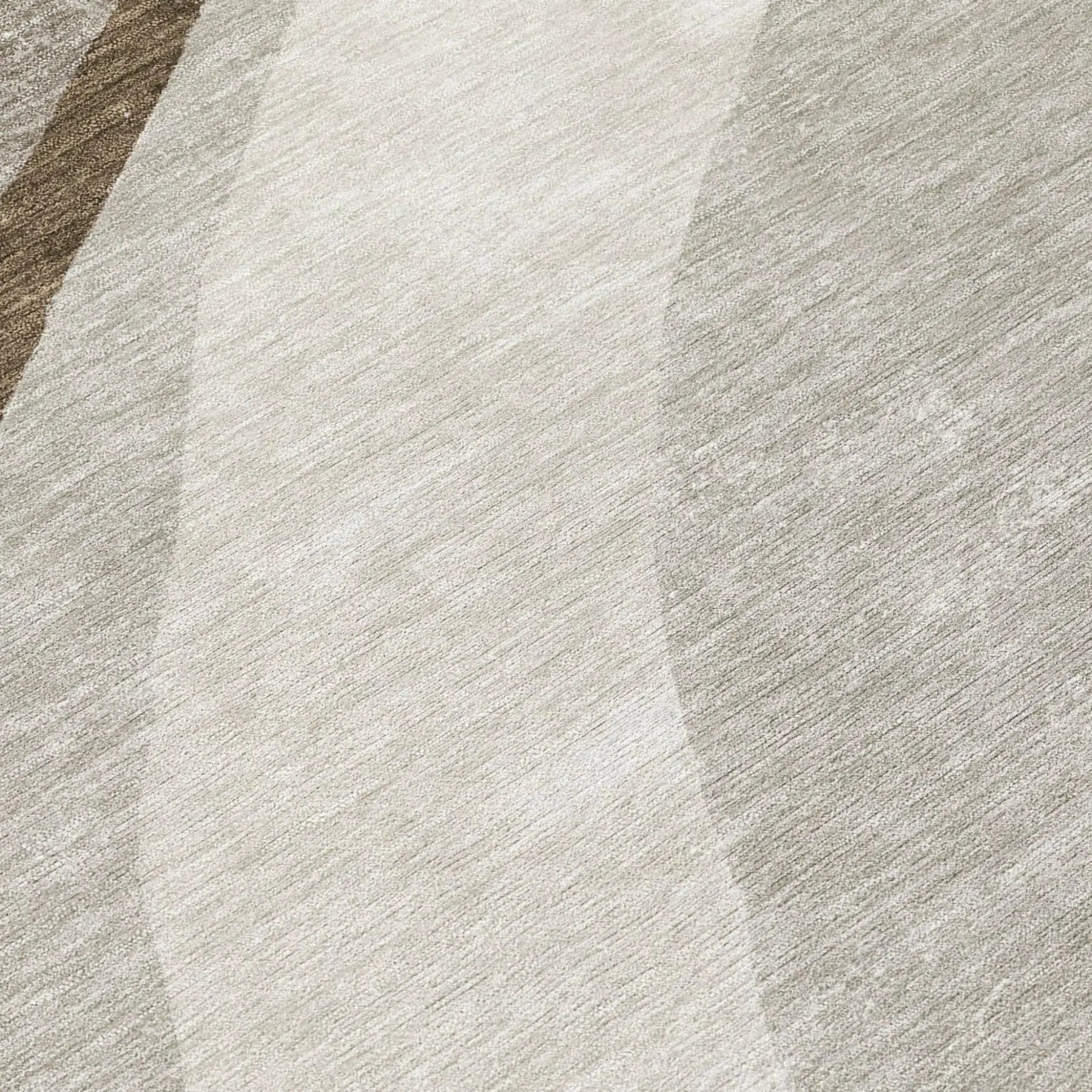 3' X 5' Brown And Ivory Abstract Washable Indoor Outdoor Area Rug Homeroots Outdoor
