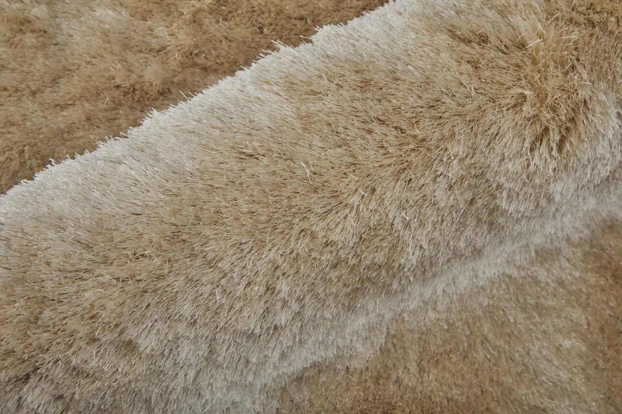 3' X 5' Brown And Tan Shag Hand Tufted Area Rug Homeroots Home Decor