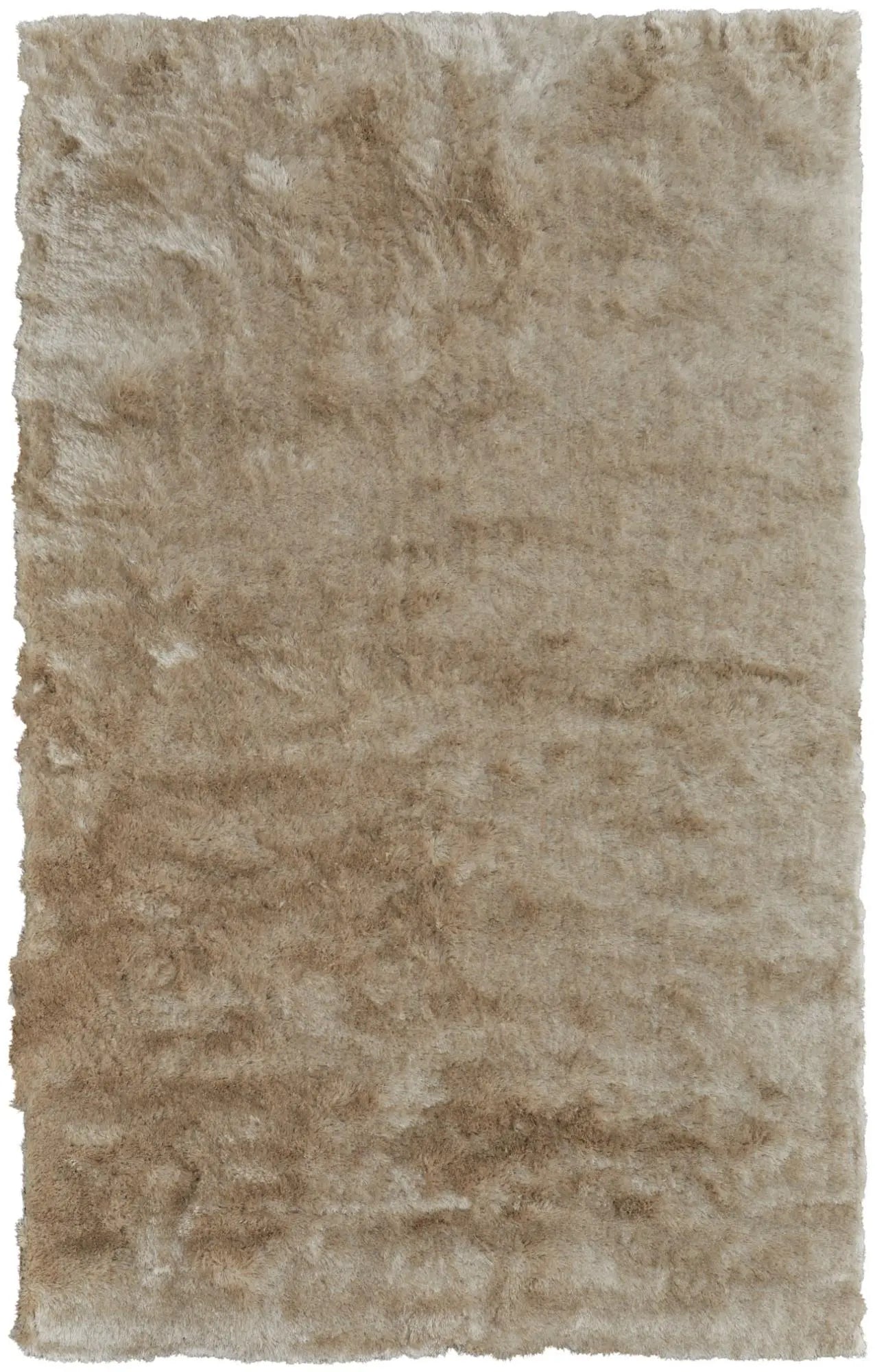 3' X 5' Brown And Tan Shag Hand Tufted Area Rug Homeroots Home Decor