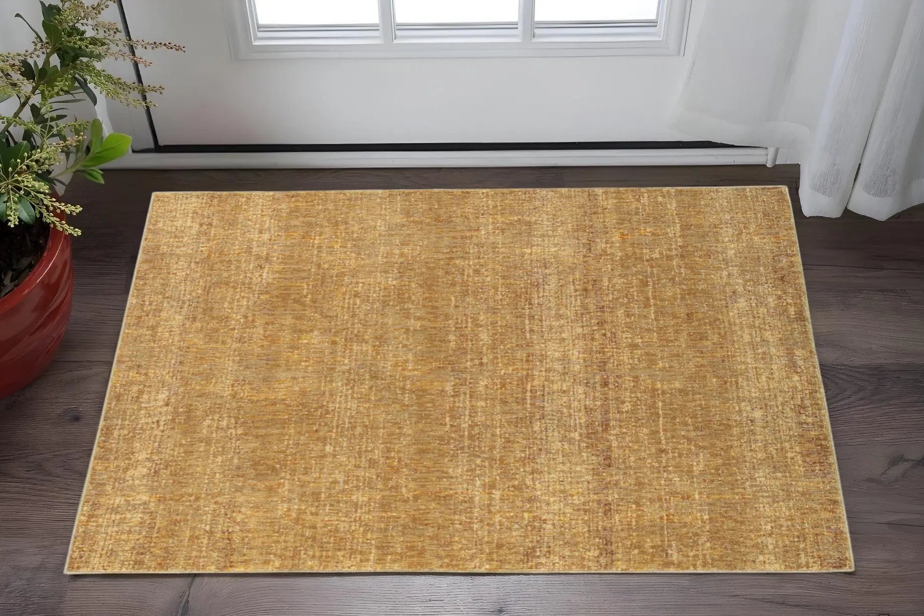 3' X 5' Brown Power Loom Area Rug Homeroots Home Decor
