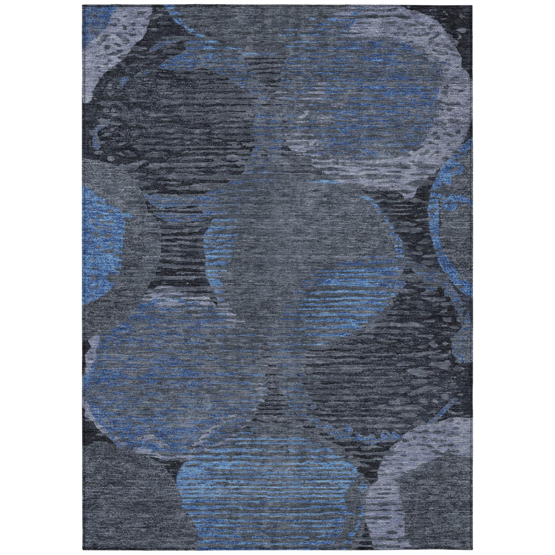 3' X 5' Charcoal And Gray Geometric Washable Indoor Outdoor Area Rug Homeroots Outdoor
