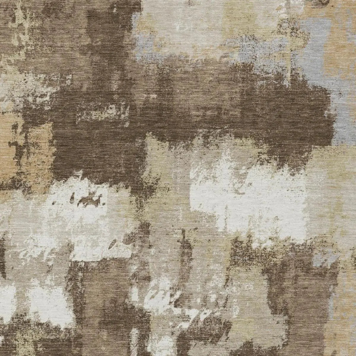 3' X 5' Chocolate And Brown Abstract Washable Indoor Outdoor Area Rug Homeroots Outdoor