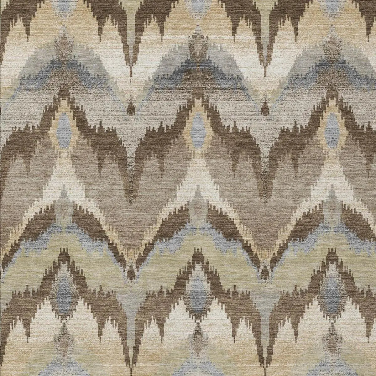 3' X 5' Chocolate And Brown Abstract Washable Indoor Outdoor Area Rug Homeroots Outdoor