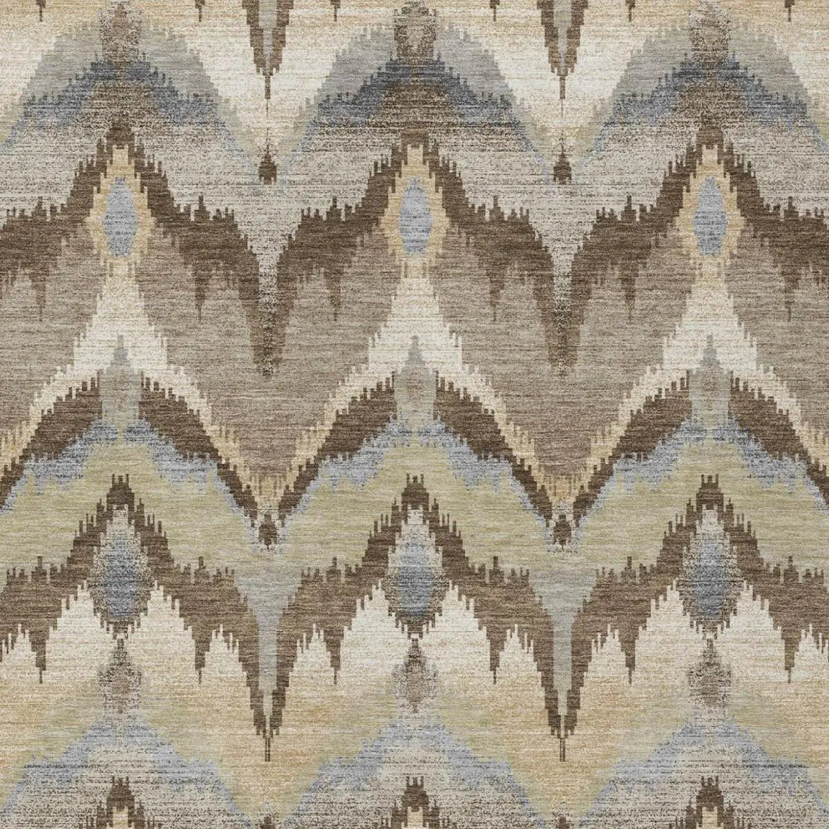 3' X 5' Chocolate And Brown Abstract Washable Indoor Outdoor Area Rug Homeroots Outdoor