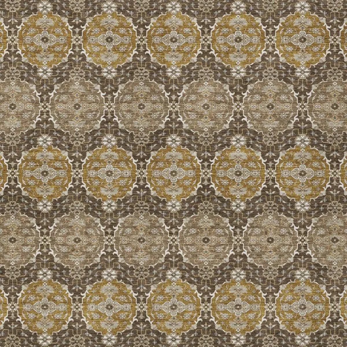 3' X 5' Chocolate And Brown Striped Washable Indoor Outdoor Area Rug Homeroots Outdoor